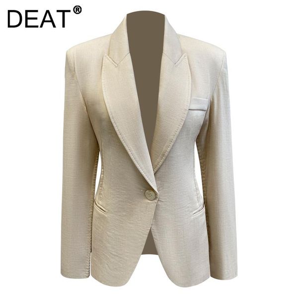 women's suits & blazers deat 2021 spring and autumn fashion casual long sleeve single button solid color blazer coat women sk84, White;black
women's suits & blazers deat 2021 spring and autumn fashion casual long sleeve single button solid color blazer coat women sk84, White;black
