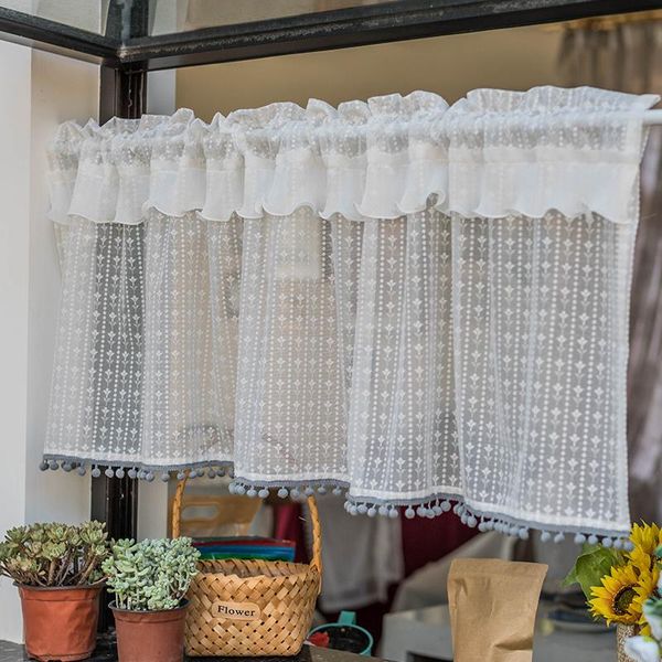 curtain & drapes white lace short curtains for cabinet kitchen valance tier double layer pom-pom cafe el farmhouse doorway half window
curtain & drapes white lace short curtains for cabinet kitchen valance tier double layer pom-pom cafe el farmhouse doorway half window