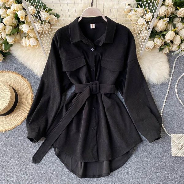 women's blouses & shirts women 2021 autumn winter retro cargo style pockets long-sleeved shirt puff sleeve bandage nipped waist female, White
women's blouses & shirts women 2021 autumn winter retro cargo style pockets long-sleeved shirt puff sleeve bandage nipped waist female, White