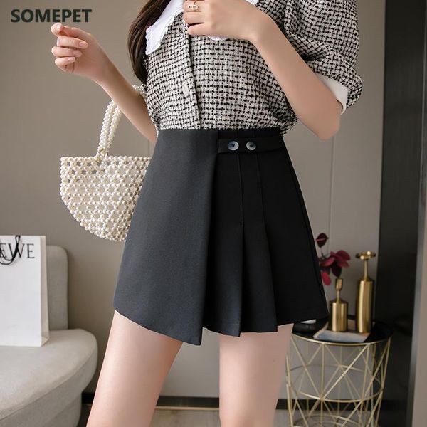 spring summer women shorts skirts korean chic female high waist pleated culottes ladies casual women's, White;black
spring summer women shorts skirts korean chic female high waist pleated culottes ladies casual women's, White;black