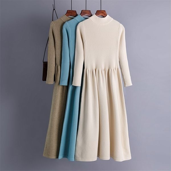 knitted elegant women sweater dress autumn winter thick warm long midi elgant solid office ladies a line es 211110, Black;gray
knitted elegant women sweater dress autumn winter thick warm long midi elgant solid office ladies a line es 211110, Black;gray