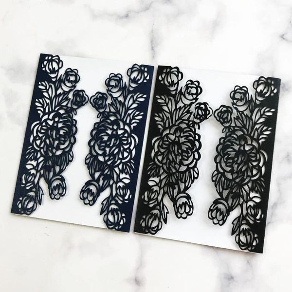greeting cards 25pcs elegant flower laser cut wedding invitation card two-fold lace business decor party supplies
greeting cards 25pcs elegant flower laser cut wedding invitation card two-fold lace business decor party supplies
