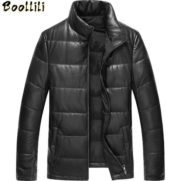 men's leather & faux boollili autumn winter genuine jacket men sheepskin coat duck down warm real chaqueta cuero hombre, Black
men's leather & faux boollili autumn winter genuine jacket men sheepskin coat duck down warm real chaqueta cuero hombre, Black