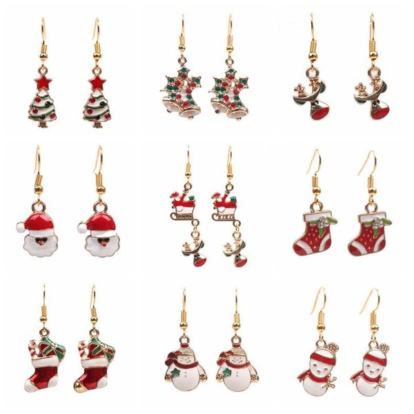 new christmas earrings pendant christmas tree bell snowflake antelope santa claus boots earrings jewelry accessories, Golden;silver
new christmas earrings pendant christmas tree bell snowflake antelope santa claus boots earrings jewelry accessories, Golden;silver