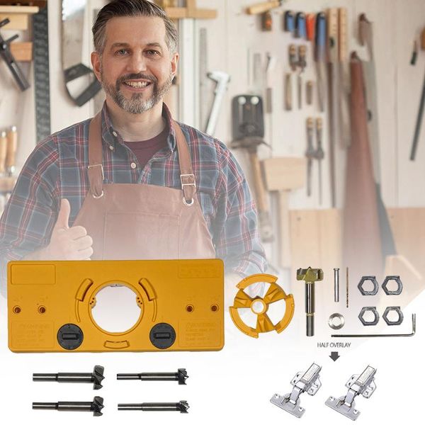 professional hand tool sets workbro 35mm concealed hinge jig accurate positioning quick cutting hole boring woodworking for kitchen cabinet
professional hand tool sets workbro 35mm concealed hinge jig accurate positioning quick cutting hole boring woodworking for kitchen cabinet
