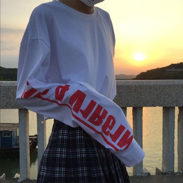 autumn t-shirts women letter printed loose t shirt harajuku fashion long sleeve korean style tshirt students lovely white women's t-sh
autumn t-shirts women letter printed loose t shirt harajuku fashion long sleeve korean style tshirt students lovely white women's t-sh