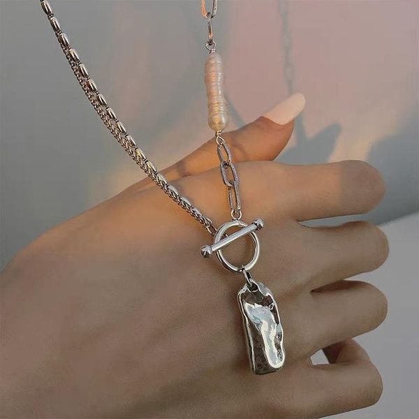 chokers allme french asymmetric beads chains necklaces for women baroque freshwater pearl toggle clasp circle pendant choker necklace, Golden;silver
chokers allme french asymmetric beads chains necklaces for women baroque freshwater pearl toggle clasp circle pendant choker necklace, Golden;silver
