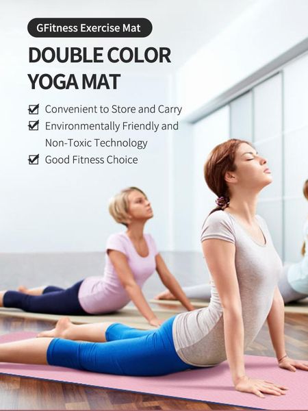 yoga mats gfitness eco friendly mat tpe 8mm double color non slip toxic exercise cushion extra thick with strap for women and kid
yoga mats gfitness eco friendly mat tpe 8mm double color non slip toxic exercise cushion extra thick with strap for women and kid