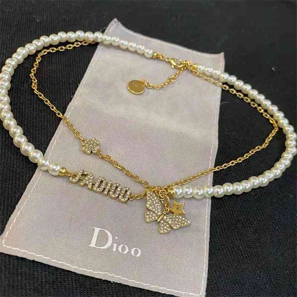 70% off outlet online family letter butterfly flower full diamond double pearl necklace in 2021, Black
70% off outlet online family letter butterfly flower full diamond double pearl necklace in 2021, Black