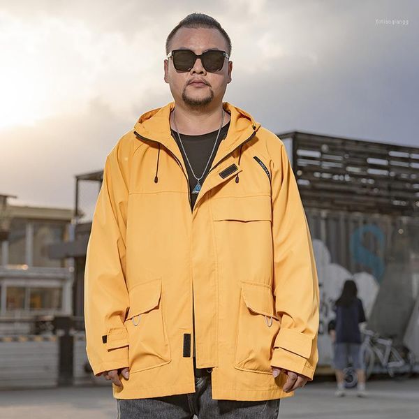 extra xl menswear wholesale men's solid color hooded jacket multi pocket off shoulder plus size men clothing jackets, Black;brown
extra xl menswear wholesale men's solid color hooded jacket multi pocket off shoulder plus size men clothing jackets, Black;brown