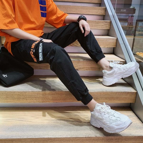 casual fashion spring autumn men's korean style trendy loose all-match nine-point jogger pants overalls, Black
casual fashion spring autumn men's korean style trendy loose all-match nine-point jogger pants overalls, Black