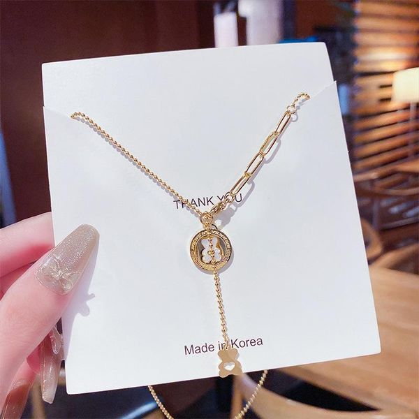pendant necklaces cute bear cartoon anime design wholesale 2021 creative clavicle chain for women wedding charm jewelry, Silver
pendant necklaces cute bear cartoon anime design wholesale 2021 creative clavicle chain for women wedding charm jewelry, Silver