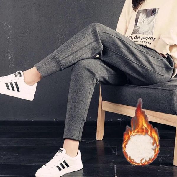 women's pants & capris korean fashion thicken warm baggy for women joggers loose trousers winter plus size clothing, Black;white
women's pants & capris korean fashion thicken warm baggy for women joggers loose trousers winter plus size clothing, Black;white