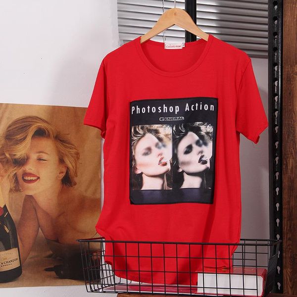 women's t-shirt camiseta mujer t shirts women 2021 patchwork t-shirts casual plus size tees female summer loose letter printed t037, White
women's t-shirt camiseta mujer t shirts women 2021 patchwork t-shirts casual plus size tees female summer loose letter printed t037, White