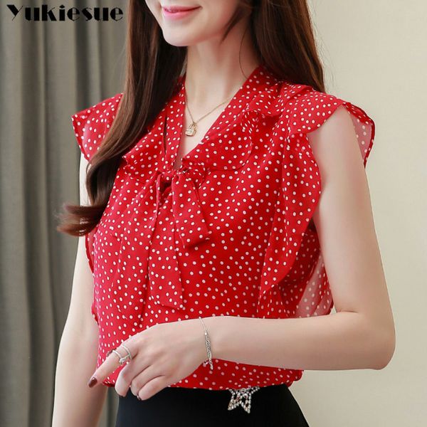 summer short sleeve women blouses camisas mujer dot print chiffon blouse blusas s and plus size 210518, White
summer short sleeve women blouses camisas mujer dot print chiffon blouse blusas s and plus size 210518, White