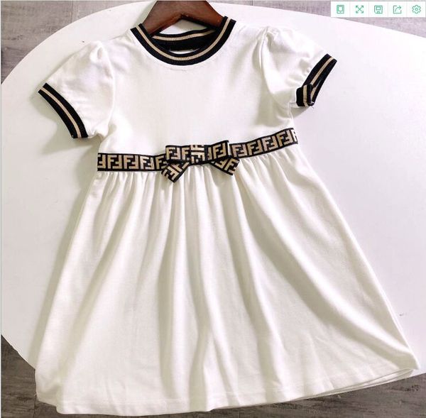luxury baby girls dress kids letter f bowknot summer short sleeve children casual designer clothingsize 100140cm, Red;yellow
luxury baby girls dress kids letter f bowknot summer short sleeve children casual designer clothingsize 100140cm, Red;yellow