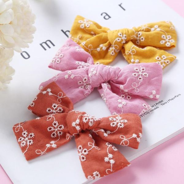 hair accessories baby bows pins floral girls embroidery hairclip cotton linen barrette for children spring kids hairgrips, Slivery;white
hair accessories baby bows pins floral girls embroidery hairclip cotton linen barrette for children spring kids hairgrips, Slivery;white