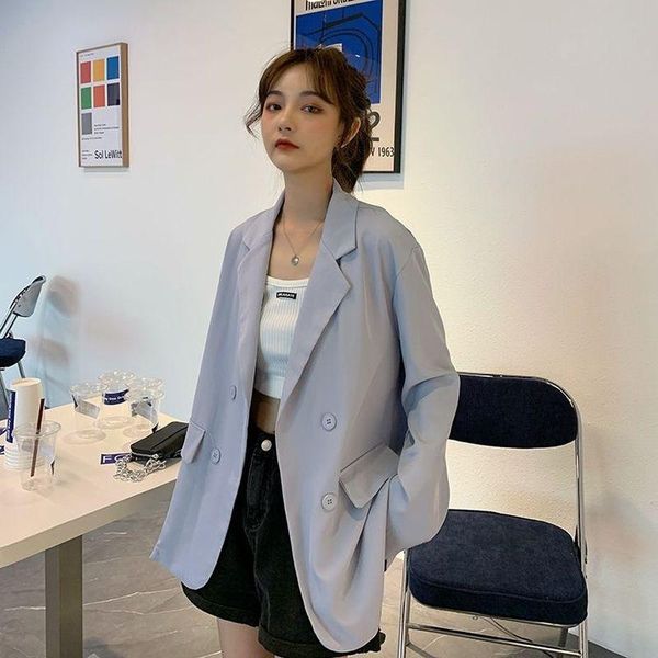 women's suits & blazers 2021 women spring autumn jacket korean female casual thin suit slim commute solid coat black long-sleeved gothi, White;black
women's suits & blazers 2021 women spring autumn jacket korean female casual thin suit slim commute solid coat black long-sleeved gothi, White;black