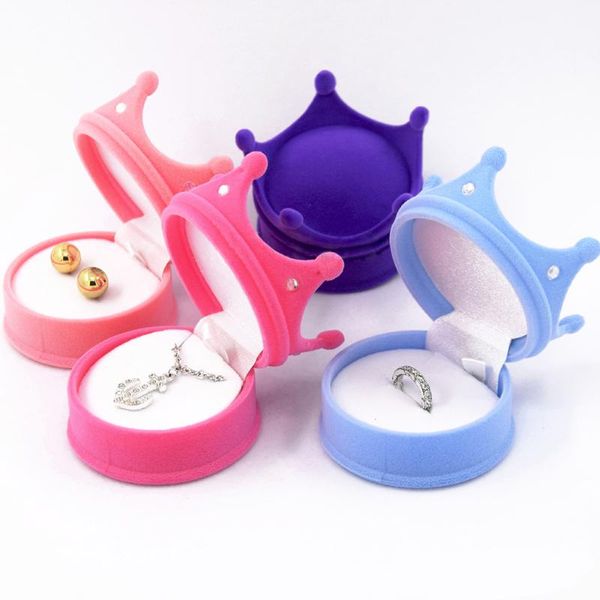 jewelry pouches, bags 1 piece lovely crown shape velvet box organizer wedding ring for earrings necklace bracelet display gift holder, Pink;blue
jewelry pouches, bags 1 piece lovely crown shape velvet box organizer wedding ring for earrings necklace bracelet display gift holder, Pink;blue