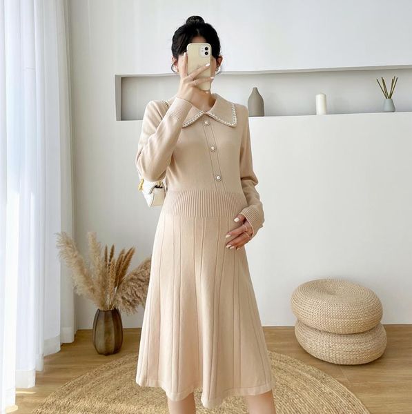 maternity dresses a358# autumn winter thicken warm knit dress elegant chic ins a line slim clothes for pregnant women pregnancy sweaters, White
maternity dresses a358# autumn winter thicken warm knit dress elegant chic ins a line slim clothes for pregnant women pregnancy sweaters, White