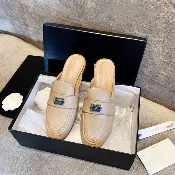 slippers designer women slides flat slippers 2022 classic diamond check casual baotou half-drag muller leather shoes size 35-40 ify5, Black
slippers designer women slides flat slippers 2022 classic diamond check casual baotou half-drag muller leather shoes size 35-40 ify5, Black