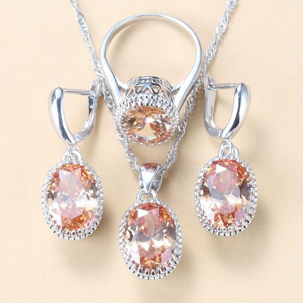 wedding jewelry sets 8-colors three-suit oval champagne zircon silver 925 fashion for women bridal costume, Slivery;golden
wedding jewelry sets 8-colors three-suit oval champagne zircon silver 925 fashion for women bridal costume, Slivery;golden