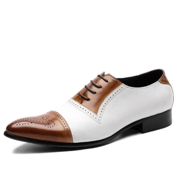 dress shoes mens business formal wear retro carved brogue leather british style contrast stitching lace-up, Black
dress shoes mens business formal wear retro carved brogue leather british style contrast stitching lace-up, Black