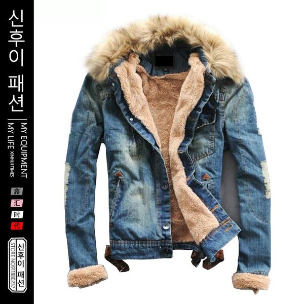 men's jackets thicker warm denim coats winter men casual jean jacket fashion cowboy windbreaker coat drop, Black;brown
men's jackets thicker warm denim coats winter men casual jean jacket fashion cowboy windbreaker coat drop, Black;brown