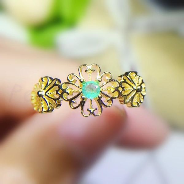 cluster rings per jewelry natural real emerald round flower ring 0.15ct gemstone 925 sterling silver fine q2041613, Golden;silver
cluster rings per jewelry natural real emerald round flower ring 0.15ct gemstone 925 sterling silver fine q2041613, Golden;silver