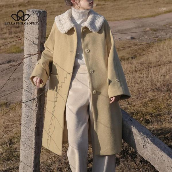 women's wool & blends womens turn down collar woolen coat sweet lovely casual students long outwear warm thicken fashion winter, Black
women's wool & blends womens turn down collar woolen coat sweet lovely casual students long outwear warm thicken fashion winter, Black