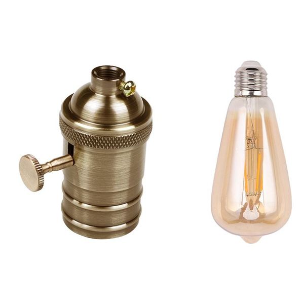 lamp holders & bases 1 pcs e26/e27 brass copper light bulb holder socket dimmable e27 4w filament st64 cob led
lamp holders & bases 1 pcs e26/e27 brass copper light bulb holder socket dimmable e27 4w filament st64 cob led