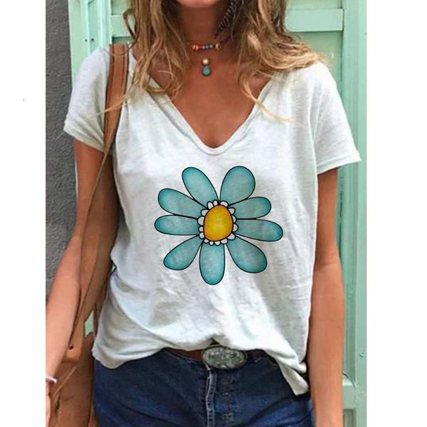 women's t-shirt loose floral print summer causal short sleeve t-shirt female harajuku shirts for camiseta mujer j2fa, White
women's t-shirt loose floral print summer causal short sleeve t-shirt female harajuku shirts for camiseta mujer j2fa, White