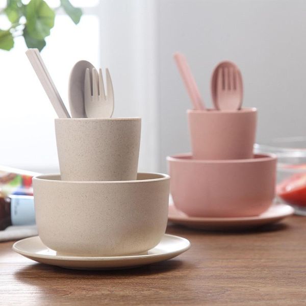 dinnerware sets 6pcs/set portable reusable household dishware set kids spoon fork cup salad soup bowl plate wheat straw kitchen tablew
dinnerware sets 6pcs/set portable reusable household dishware set kids spoon fork cup salad soup bowl plate wheat straw kitchen tablew