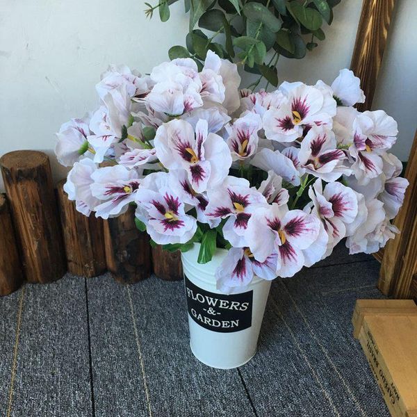 decorative flowers & wreaths artificial 11 inch pansy silk fake butterfly orchid flower home office wedding decoration 
decorative flowers & wreaths artificial 11 inch pansy silk fake butterfly orchid flower home office wedding decoration