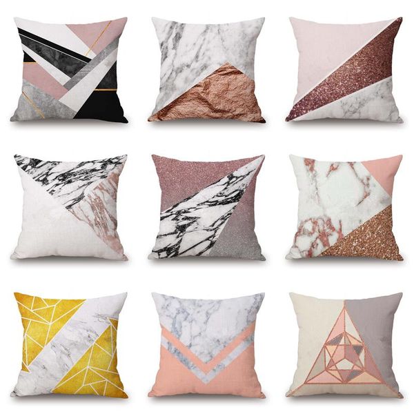cushion/decorative pillow pink geometric abstract decorative pillows case marble pattern designer white and black grey cushion cover 45*45 c
cushion/decorative pillow pink geometric abstract decorative pillows case marble pattern designer white and black grey cushion cover 45*45 c