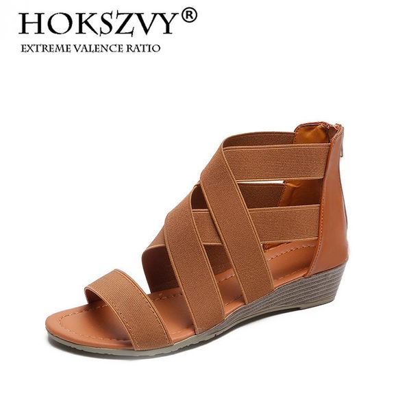 dress shoes hoksvzy 2021 summer sandals women fashion elastic band low heel zipper large size roman hykl, Black
dress shoes hoksvzy 2021 summer sandals women fashion elastic band low heel zipper large size roman hykl, Black