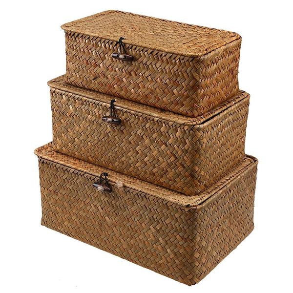 rattan woven storage box clothing toys holder handmade jewelry boxes straw wicker basket with lid home sundries makeup organizer baskets
rattan woven storage box clothing toys holder handmade jewelry boxes straw wicker basket with lid home sundries makeup organizer baskets