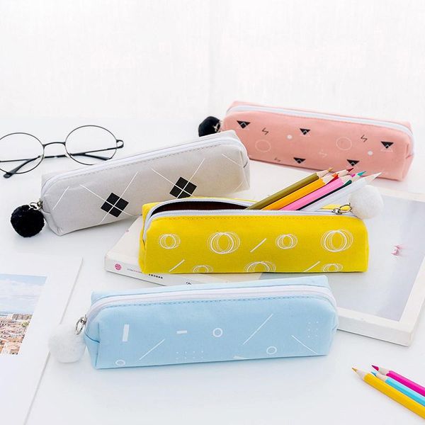 square pencil case school canvas geometric series large capacity bag for student simple big pen box stationery bags
square pencil case school canvas geometric series large capacity bag for student simple big pen box stationery bags