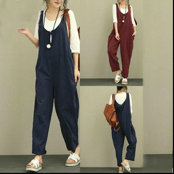 baggy dungarees playsuit oversized trousers womens jumpsuits pants tank overalls loose plus size s 2xl, Black;white
baggy dungarees playsuit oversized trousers womens jumpsuits pants tank overalls loose plus size s 2xl, Black;white