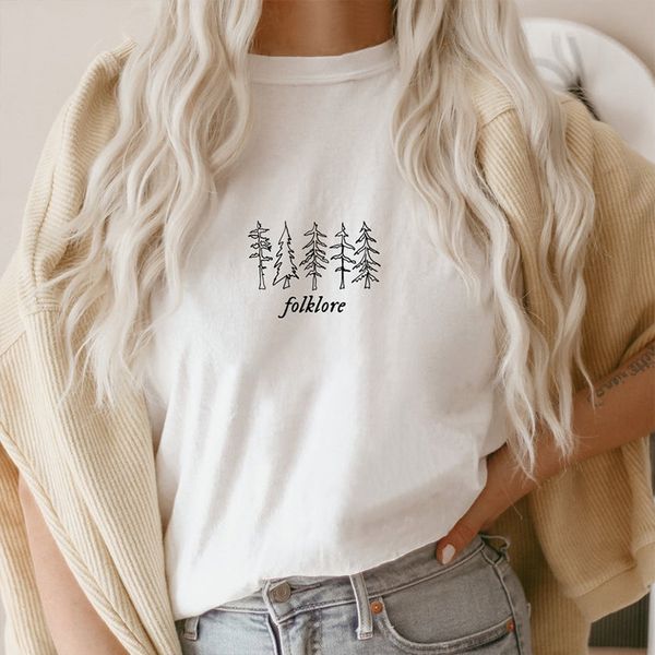 music woman's fashion t shirts folklore women cotton oversized graphic tee gothic hip hop clothes, White
music woman's fashion t shirts folklore women cotton oversized graphic tee gothic hip hop clothes, White