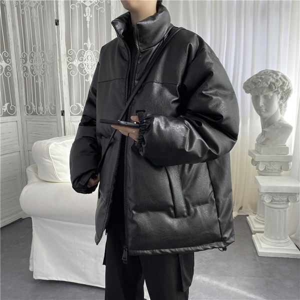 men's down & parkas thermal cotton -padded clothes men 's winter korean style youth stand collar long-sleeved cardigan loose jacke, Black
men's down & parkas thermal cotton -padded clothes men 's winter korean style youth stand collar long-sleeved cardigan loose jacke, Black
