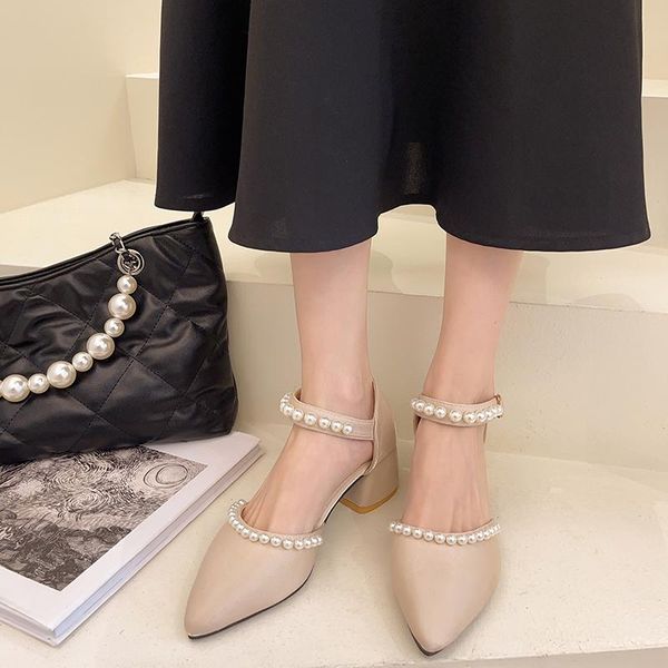 sandals pumps sandal ladies shoe 2021 pearl buckle ankle strap high heels pointed toe fashion single shoes summer woman, Black
sandals pumps sandal ladies shoe 2021 pearl buckle ankle strap high heels pointed toe fashion single shoes summer woman, Black