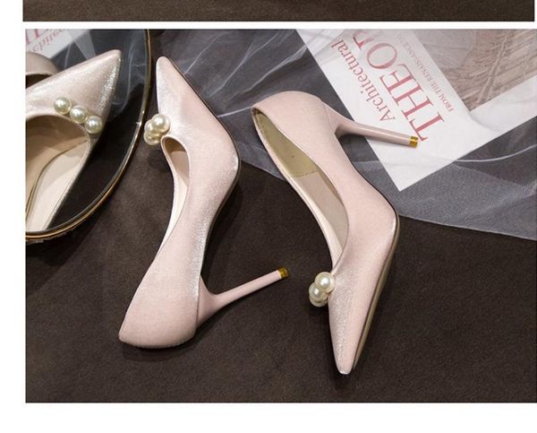 2021 spring and autumn shoes with new style high heel fine heel pointed end women's shoes@1023, Black
2021 spring and autumn shoes with new style high heel fine heel pointed end women's shoes@1023, Black