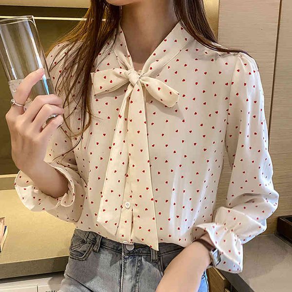 sweaters 2021 spring autumn dot bow vintage shirts chiffon blouses women's korean blusa ol office wear work, White;black
sweaters 2021 spring autumn dot bow vintage shirts chiffon blouses women's korean blusa ol office wear work, White;black