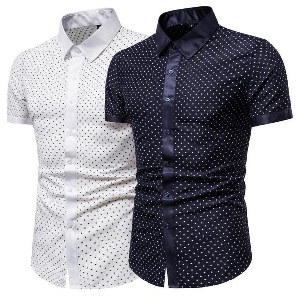 mens fashion summer new plus size short sleeved shirts with five pointed star print male shirts, White;black
mens fashion summer new plus size short sleeved shirts with five pointed star print male shirts, White;black