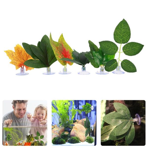 decorations 6pcs fish tank landscape artificial leaves with suction cup aquarium decoration
decorations 6pcs fish tank landscape artificial leaves with suction cup aquarium decoration