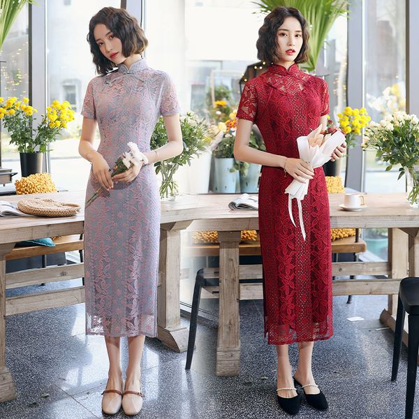 elegant orientale women handmade button embroidery chiffon qipao chinese mandarin collar shrot sleeve cheongsam oversize 5xl, Red
elegant orientale women handmade button embroidery chiffon qipao chinese mandarin collar shrot sleeve cheongsam oversize 5xl, Red