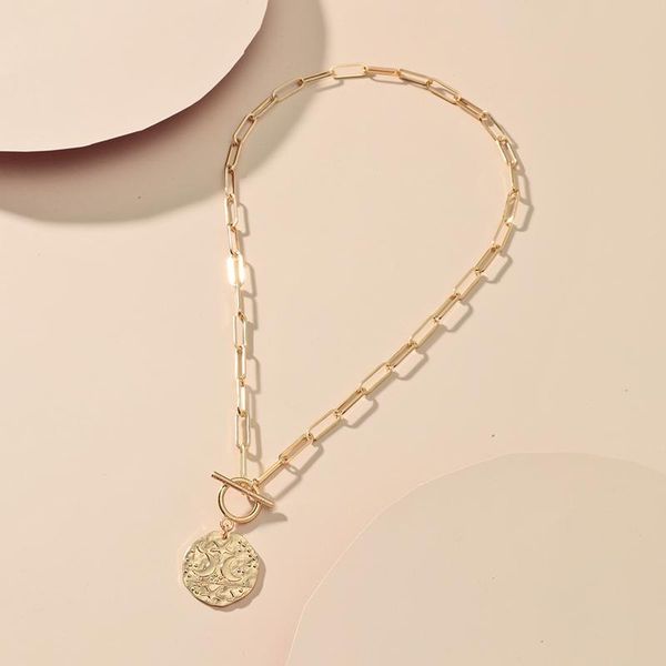 pendant necklaces trendy geometric round star moon for women female gold clavicle chain necklace ot buckle jewelry, Silver
pendant necklaces trendy geometric round star moon for women female gold clavicle chain necklace ot buckle jewelry, Silver