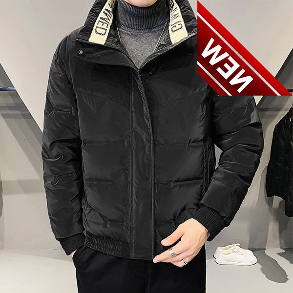2021 new down jacket men's fashion winter warm coat loose stand-up collar white duck down for traveling, Black
2021 new down jacket men's fashion winter warm coat loose stand-up collar white duck down for traveling, Black