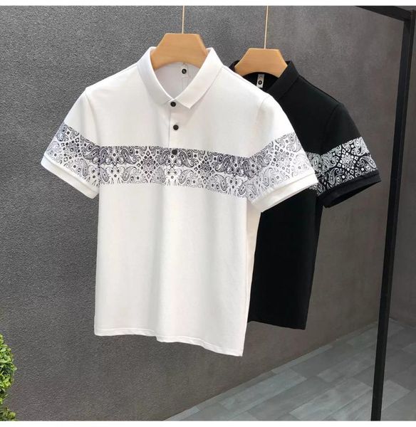 men's polos 2021 summer shirt male korean version of the trend all-match short-sleeved t-shirt high-end lapel, White;black
men's polos 2021 summer shirt male korean version of the trend all-match short-sleeved t-shirt high-end lapel, White;black